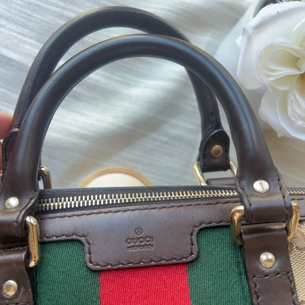 Gucci GG Supreme Medium Boston Bag w/ Strap - Picture 2 of 9